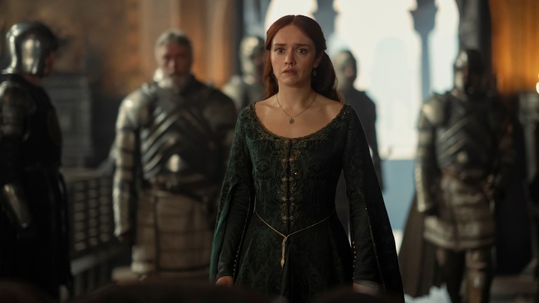 Alicent Hightower (Olivia Cooke) in House of the Dragon season 2.